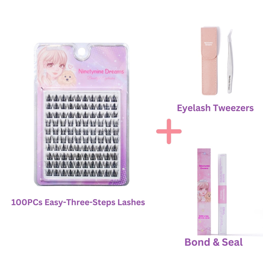 100PCs Easy-Three-Steps Lashes