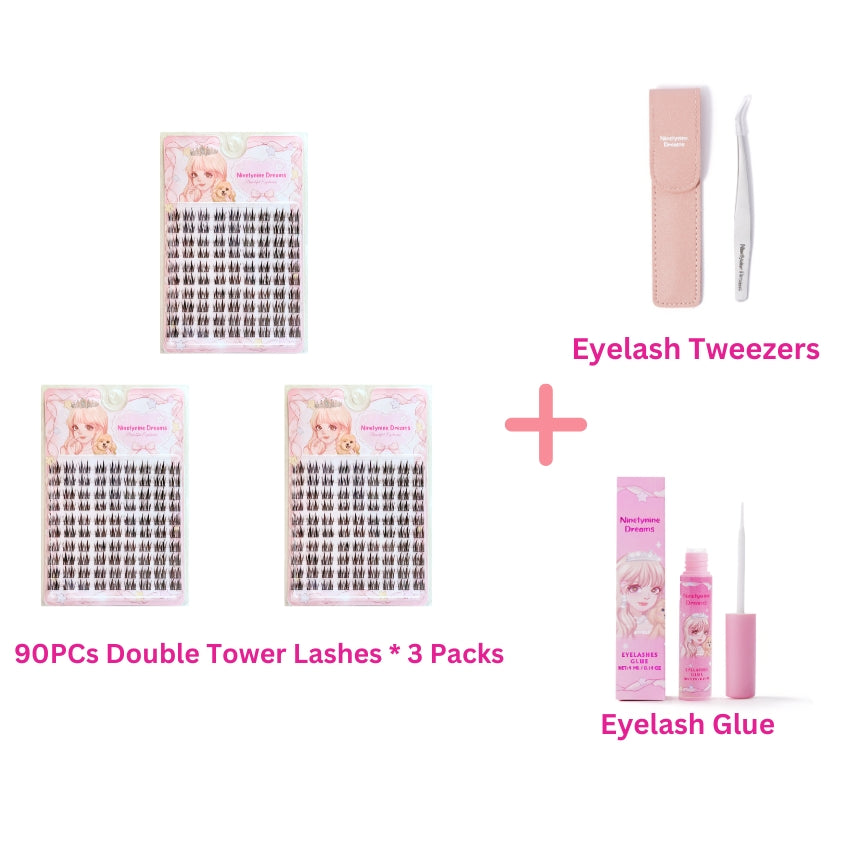 90PCs Double Tower Lashes - Ninetynine Dreams