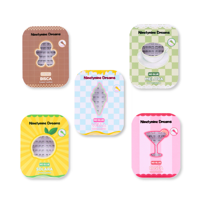 Complete Everglow Bundle set featuring six No Glue lower lash styles in assorted designs