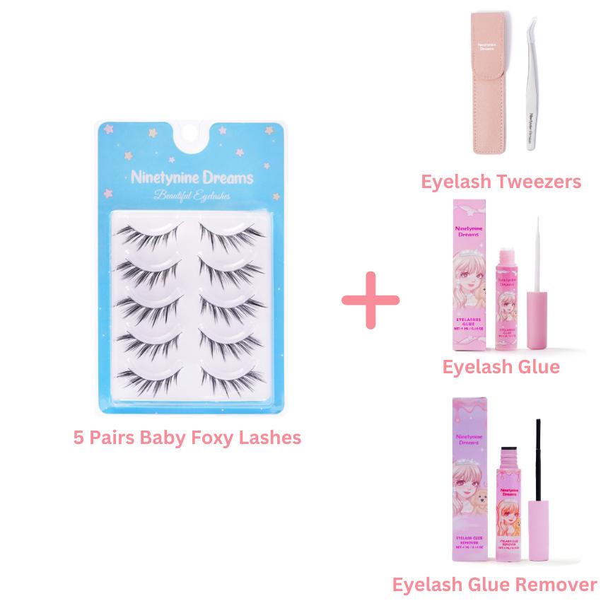 5 Pairs Baby Foxy Lashes - Ninetynine Dreams