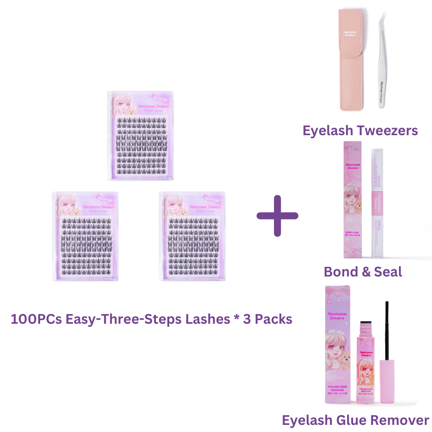 100PCs Easy-Three-Steps Lashes
