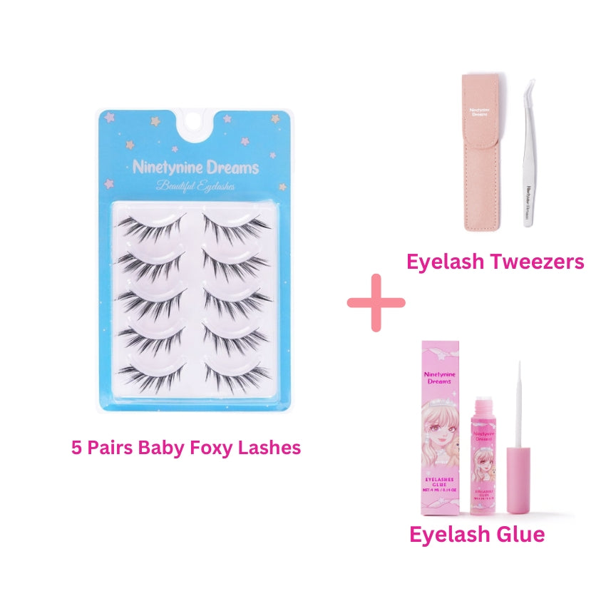 5 Pairs Baby Foxy Lashes - Ninetynine Dreams