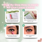 Step-by-step instructions for applying No Glue Melora Lower Lashes
