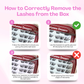 Tutorial showing the correct way to remove [NO GLUE] Lovestain self-adhesive cluster lashes from the tray.