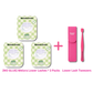 Three-pack bundle of Melora No Glue Lower Lashes with precision lash tweezers.