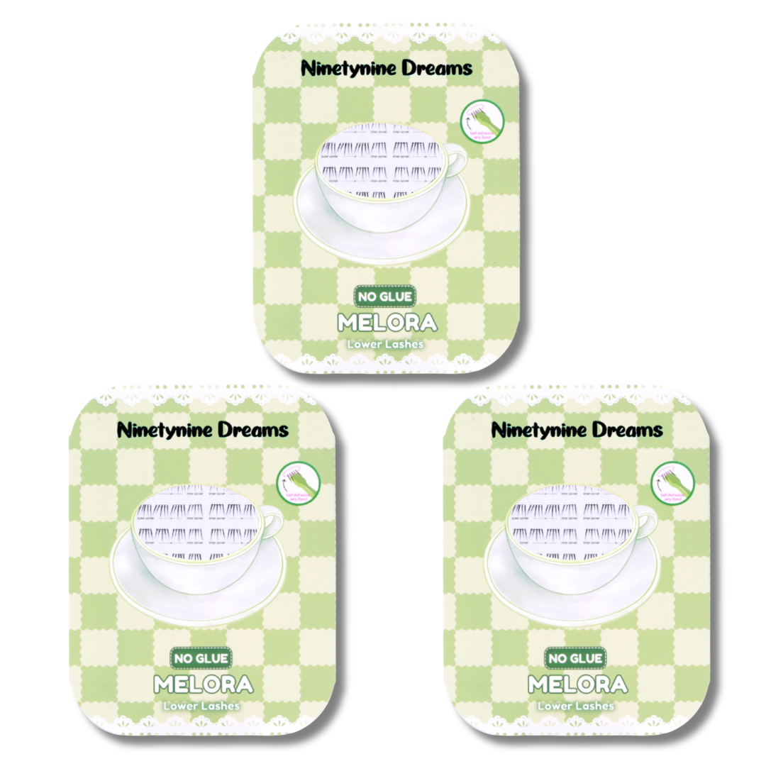 Melora No Glue Lower Lashes available in single pack and multi-pack options.