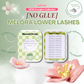 No Glue Melora Lower Lashes product overview showing lash styles and reusable lash bands.