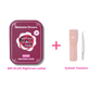 [NO GLUE] Nightrose lash bundle including one pack of self-adhesive cluster lashes and precision eyelash tweezers.