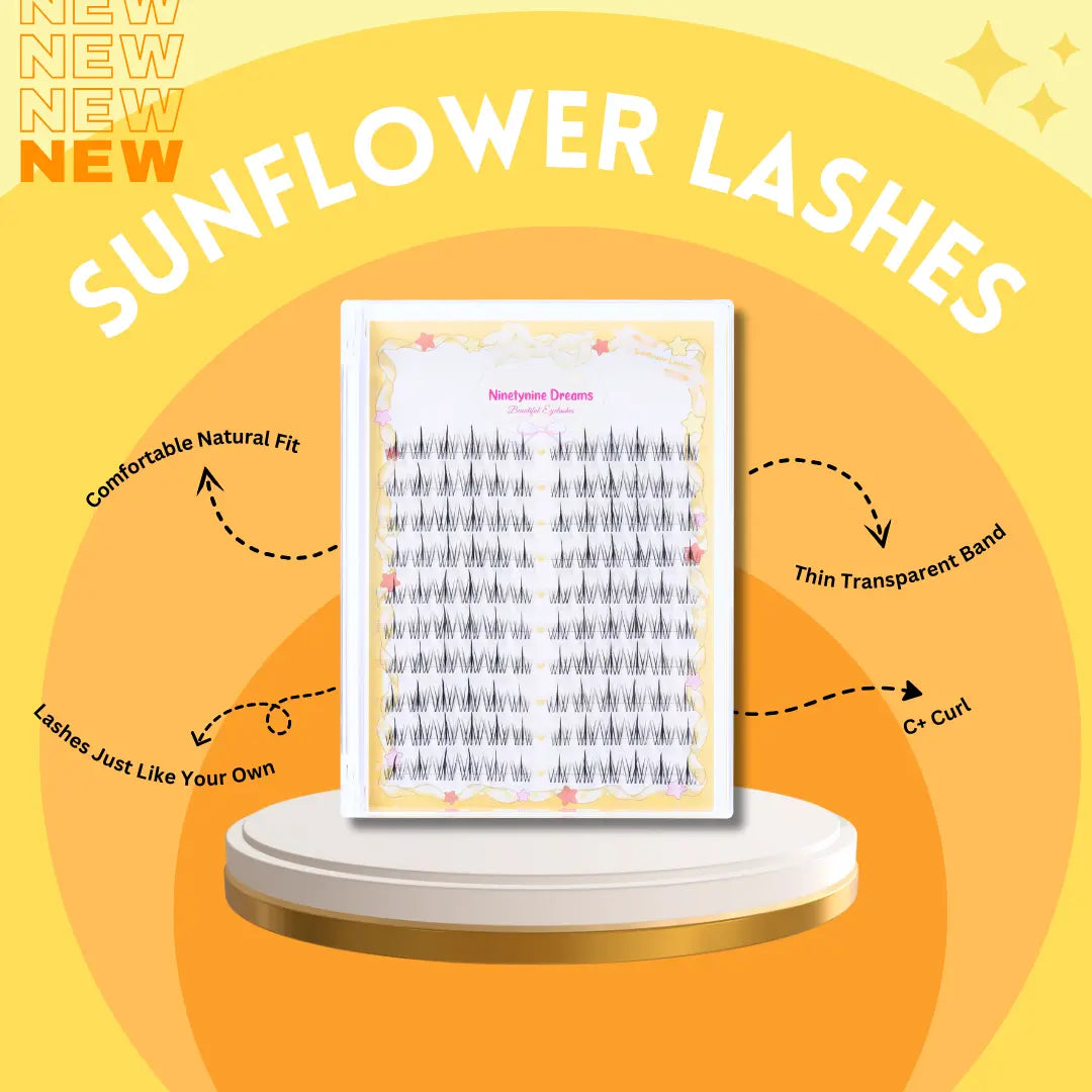 120PCs Sunflower Lashes - Ninetynine Dreams