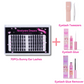 Ninetynine Dreams Bunny Ear Lashes – 1 pack accessory photo. Eyelash Tweezers, Eyelash Glue,  Eyelash Glue Remover. premium cluster false eyelashes in black, wispy and lightweight lash extensions for natural, fluffy volume.