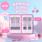 Ninetynine Dreams Manhua Lashes Book featuring 10 styles of anime inspired lash clusters for customizable lash looks