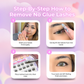 Step-by-step removal tutorial for No Glue Cottonkiss self-adhesive lashes