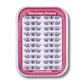 Close-up of the [NO GLUE] Lovestain self-adhesive cluster lash tray with pre-mapped lash clusters.
