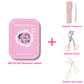 [NO GLUE] Roseveil self-adhesive cluster lashes bundled with eyelash tweezers, an eyelash curler, and a partial eyelash curler.