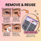 Guide showing how to safely remove, clean, and reuse Pixie lash clusters for multiple wears.
