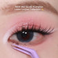 Close-up of EverGlow No Glue Lower Lashes applied for a natural lower lash enhancement.