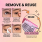 Tutorial showing how to remove, clean, and reuse lash clusters from the Ninetynine Dreams lash book