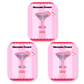 Three-pack set of No Glue Rosea Lower Lashes for extended use