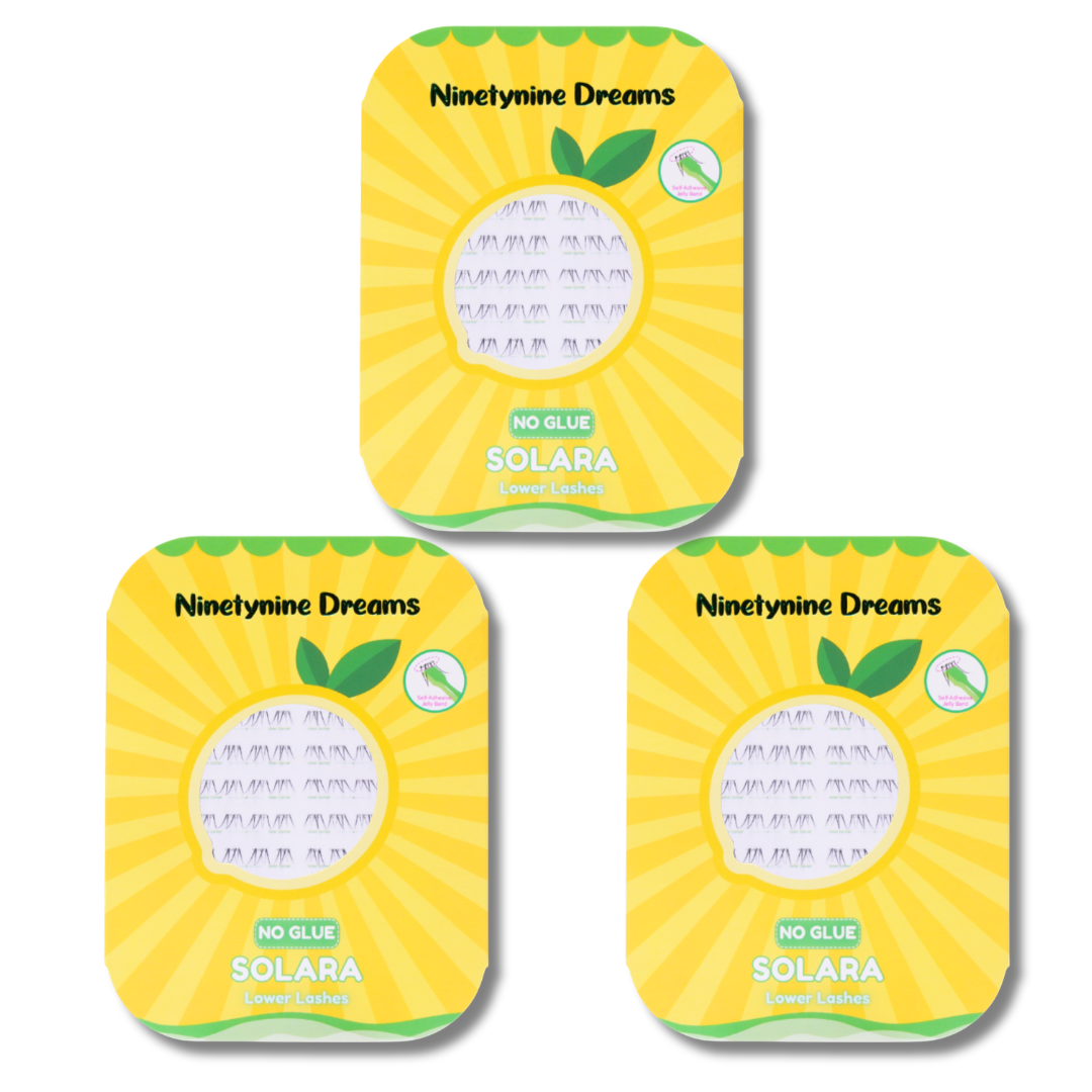 Solara No Glue Lower Lashes available in single pack and multi-pack options.