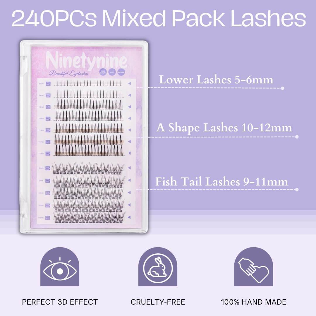240PCs Mixed Pack Lashes - Ninetynine Dreams