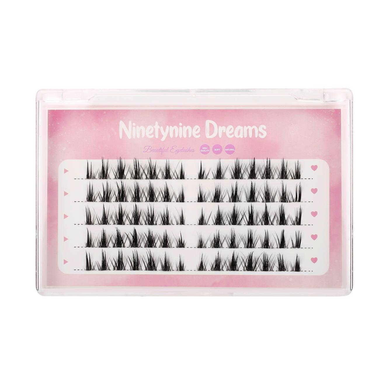 70PCs Little Devil Style Lashes, featuring a dramatic, spiky design with 12-16mm length for a bold and edgy look